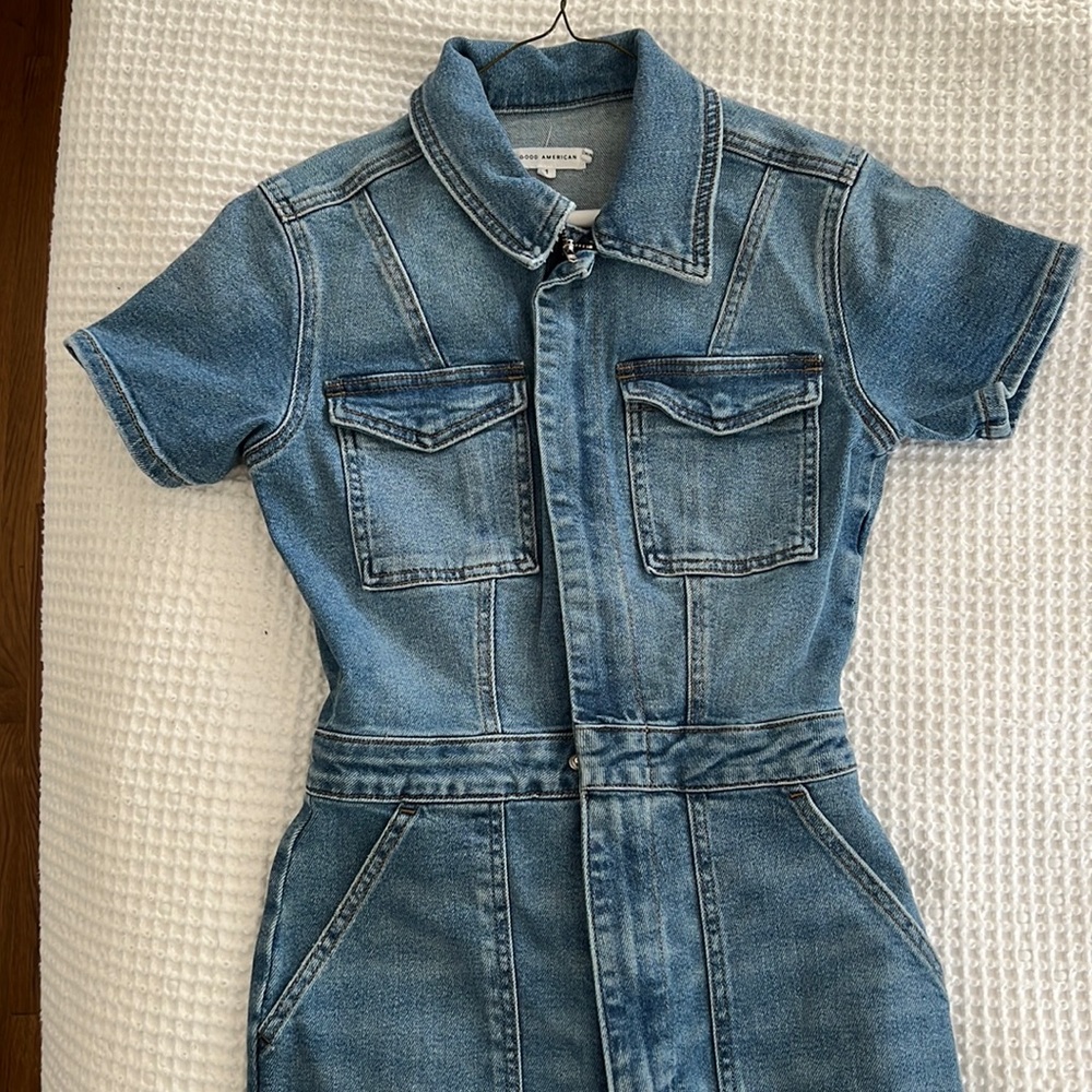 Good American Fit for Success size 1 denim jumpsuit